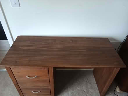 Photo of free Wooden Desk with Drawers (Swaffham PE37) #2