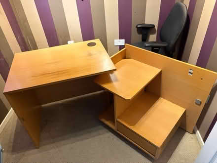 Photo of free John Lewis extending desk (Birchwood) #3