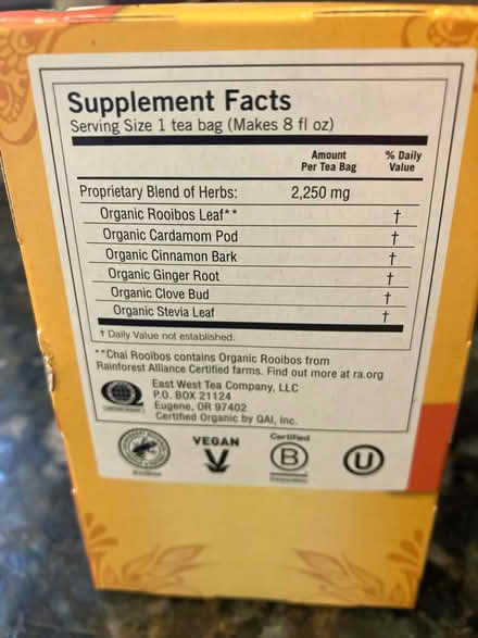 Photo of free Yogi Chai Rooibos (Havertown) #2