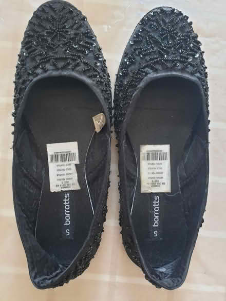 Photo of free Black barratts size 5 flat shoes (Ealing, W5) #2
