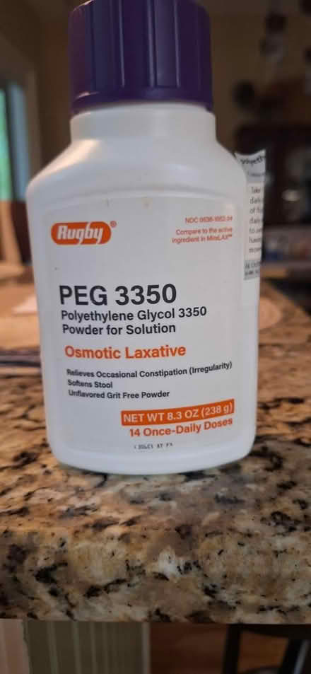 Photo of free Polyethylene Glycol laxative (carrboro) #1