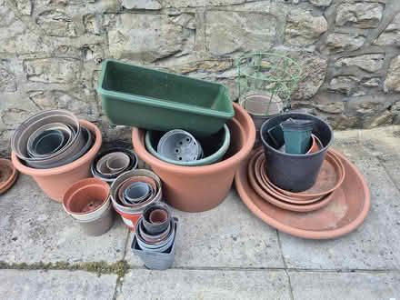 Photo of free Assorted used plastic plant pots (Worle BS22) #1