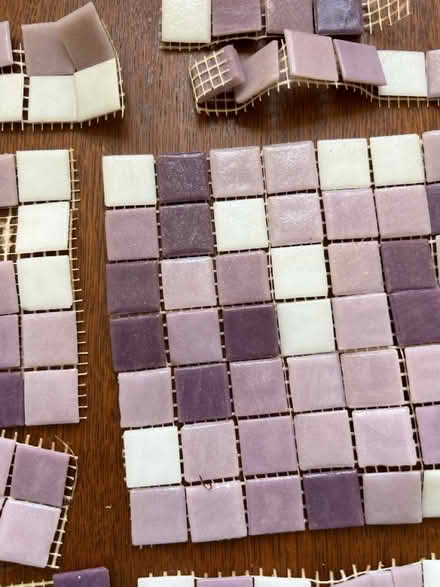 Photo of free Purple & white mosaic tiles (SM4, Morden) #2