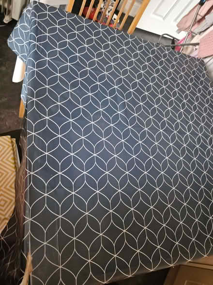 Photo of free Navy blue vinyl material 110cm x 110cm (Thornton Heath CR0) #1