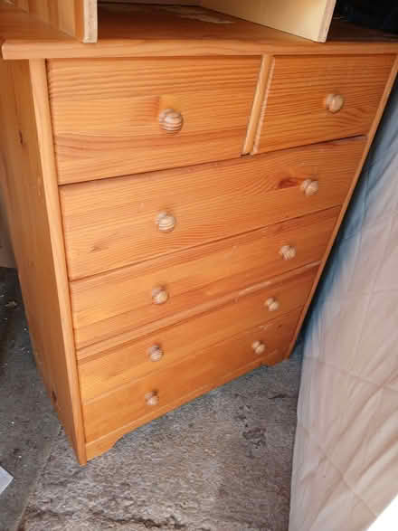 Photo of free Pine chest of drawers (Ascott-under-Wychwood OX7) #1