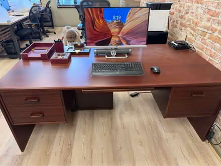 Photo of free Desk, File Cabinets & Credenza (Old Town Pasadena) #2