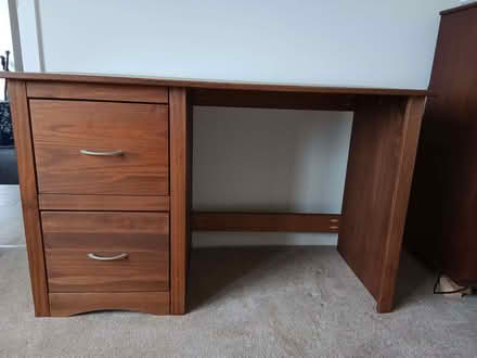 Photo of free Wooden Desk with Drawers (Swaffham PE37) #1
