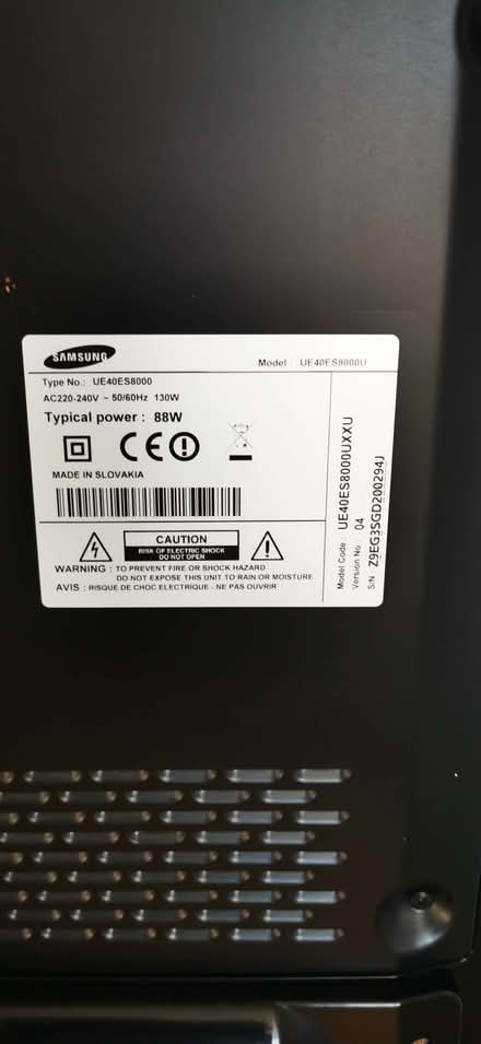 Photo of free 40" Samsung UE40ES8000 (Barton OX3) #3