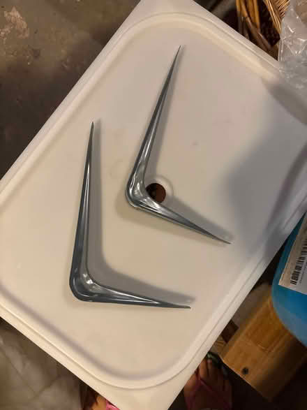 Photo of free Pair of gray brackets (North Arlington, NJ) #1