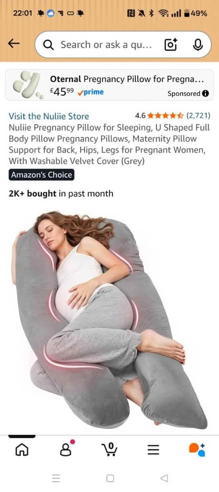 Photo of free Pregnancy Pillow- Nuuilie (Bromborough CH62) #3