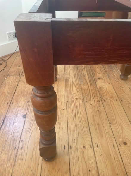 Photo of free Table base. Turned Legs. 1920’s Oak (Haringey, near St Ann's, N15) #3