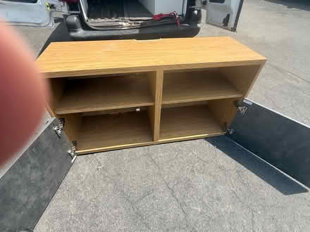 Photo of free Oak / Grey TV Unit With Storage (Kingswood Bristol BS15) #2