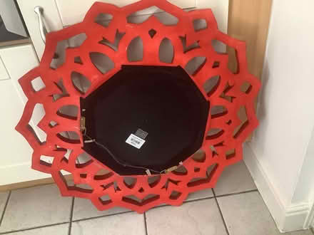 Photo of free Red wall mirror (Wandsworth SW11) #2