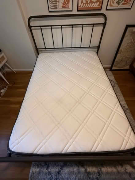 Photo of free Full metal bed frame and mattress (Zip 22306 Alexandria) #2