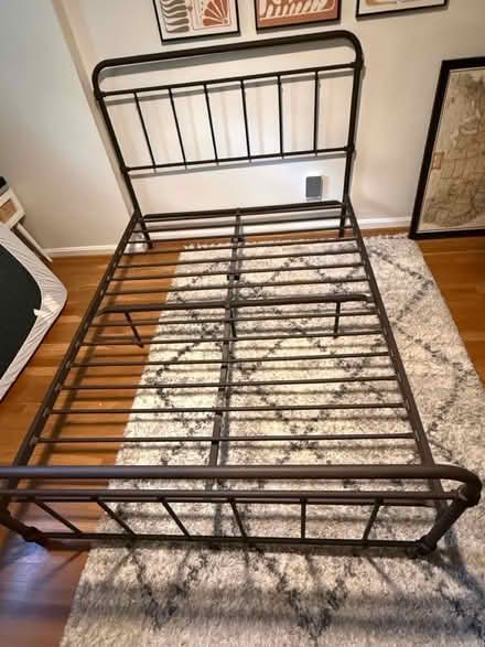 Photo of free Boho Full/Double metal bed frame (Zip 22306 Alexandria) #1