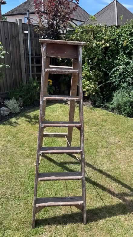 Photo of free Wooden Step Ladder (Barkham RG41) #1
