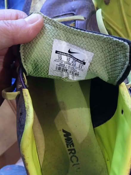 Photo of free Football boots size 12 (Leckhampton GL53) #2