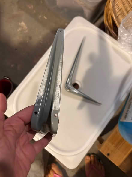 Photo of free Pair of gray brackets (North Arlington, NJ) #2