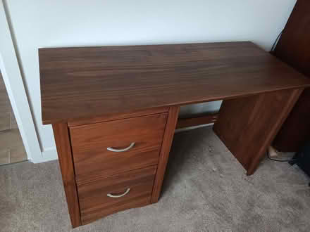 Photo of free Wooden Desk with Drawers (Swaffham PE37) #3