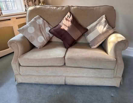 Photo of free Oatmeal/Beige Suite - 2 x Two-seater sofa & 1 x armchair (Adel LS16) #1