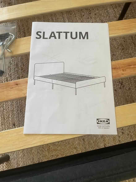 Photo of free IKEA bed double. SLATTUM- Saturday (Haringey, near St Ann's, N15) #4