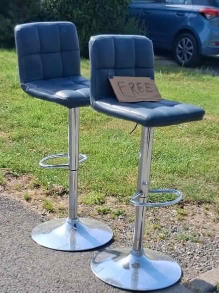 Photo of free Two padded bar stools (Totham Hill CM9) #1