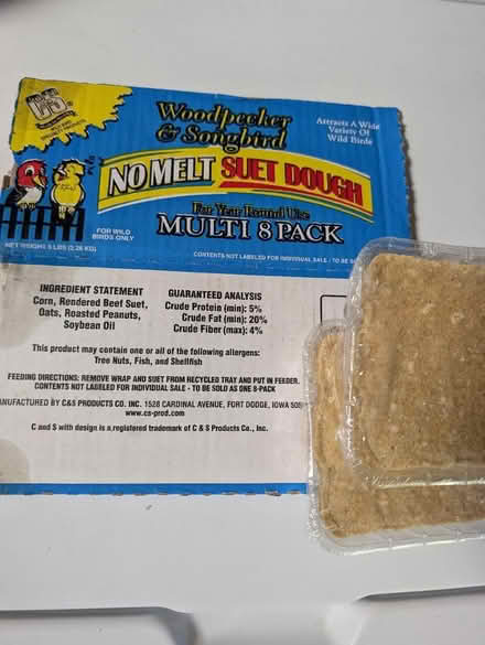 Photo of free Bird feeder suet blocks (Btwn DeAnza Collg&Home Depot) #1