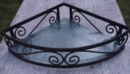 Photo of free Corner shelf, metal and galss (BN2) #1