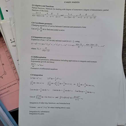 Photo of free 4 folders of A level maths exam papers and,resources. (Yardley B33) #3