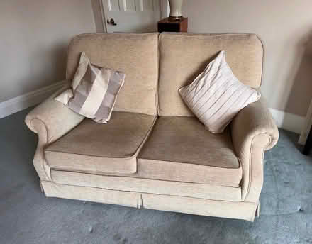 Photo of free Oatmeal/Beige Suite - 2 x Two-seater sofa & 1 x armchair (Adel LS16) #2