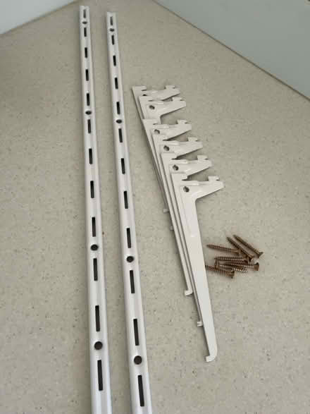 Photo of free Glass shelves + slot shelf brackets (Thornton Heath CR7 8) #2