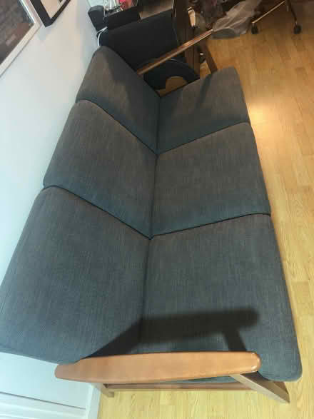 Photo of free Grey 3-seat sofa - great condition (Askew Road W3) #3