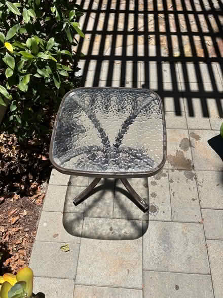 Photo of free Small patio table (Walnut Creek) #2