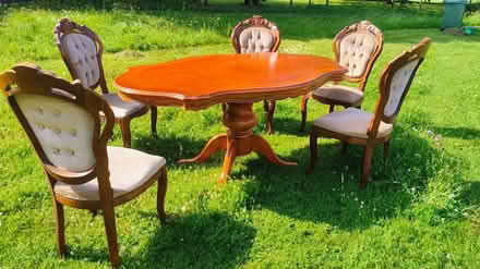 Photo of free Ornate dining table and chairs (Semington BA14) #1