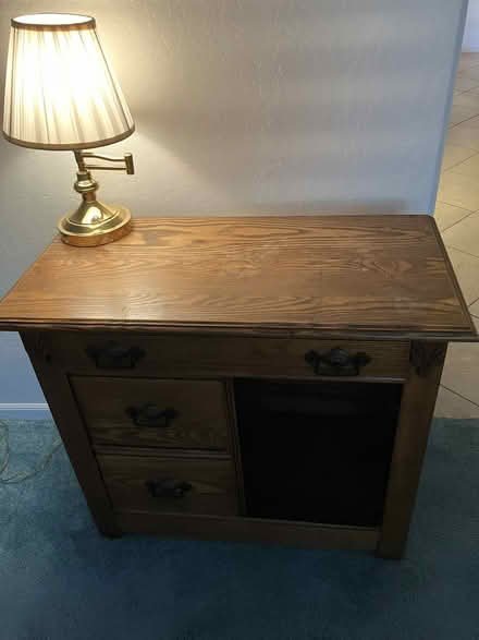Photo of free Antique oak commode (Tatum & Dixileta, Cave Creek) #1