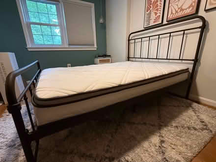 Photo of free Full metal bed frame and mattress (Zip 22306 Alexandria) #3