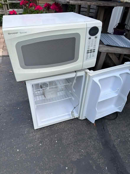 Photo of free Microwave and small fridge (14 Mile and Southfield) #1