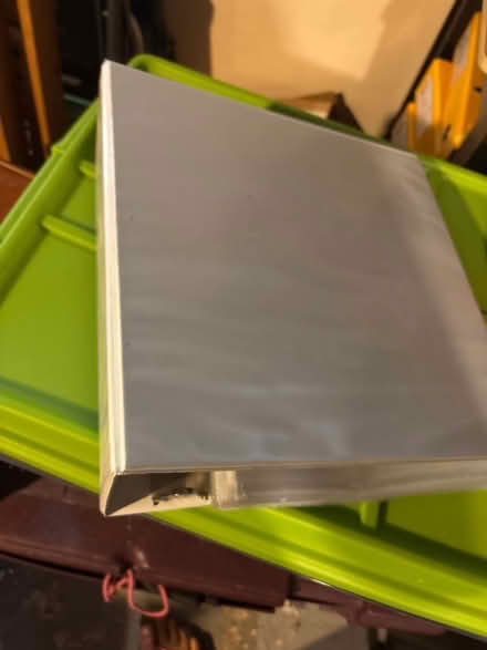 Photo of free 4.5” white binder (North Arlington, NJ) #1