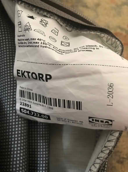 Photo of free IKEA Ektorp settee cover (Cheadle Heath SK3) #2