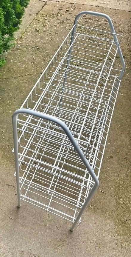 Photo of free 2 newer white shoe racks (Morton Grove, Illinois) #3