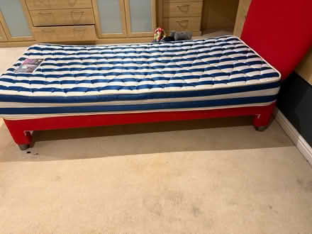Photo of free Single Bed, Mattress and Headboard (WA13 0SR) #1