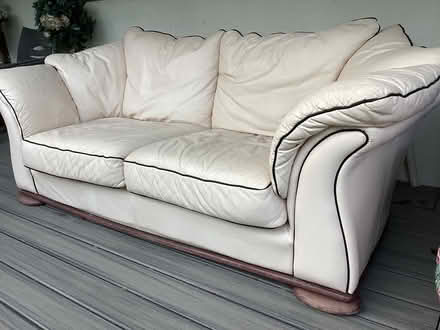 Photo of free Leather sofa (Burnham on sea TA8 2) #2
