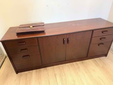 Photo of free Desk, File Cabinets & Credenza (Old Town Pasadena) #3