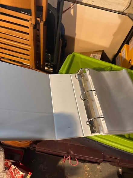 Photo of free 4.5” white binder (North Arlington, NJ) #2