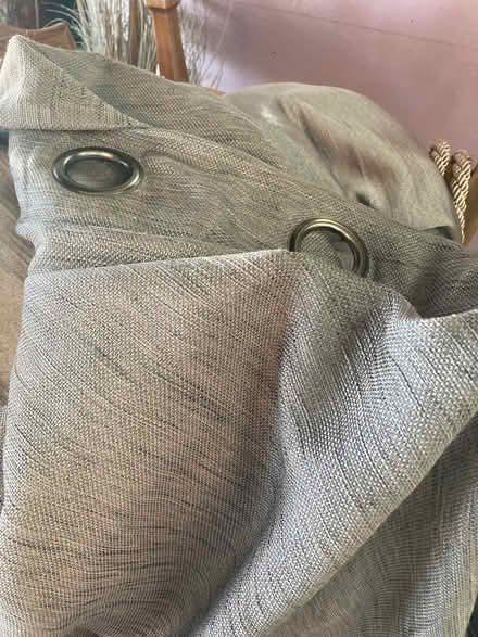 Photo of free Pair of gray drapes, 8 feet long (Foothill Boulevard Cupertino) #1