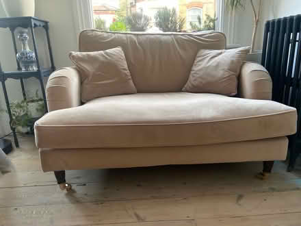 Photo of free Sand coloured love seat (Sydenham SE26) #3