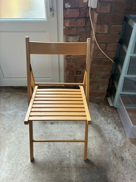 Photo of free 4 wooden folding chairs (Dunstable, Bedfordshire) #2