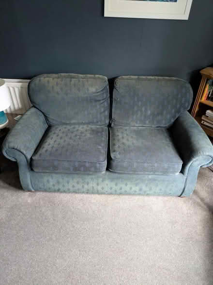 Photo of free Blue Two-Seater Sofa (Waverley Estate GU9) #1