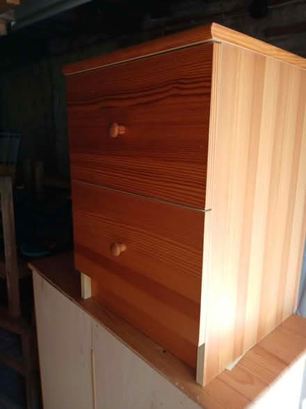 Photo of free Pine bedside table (Ascott-under-Wychwood OX7) #1