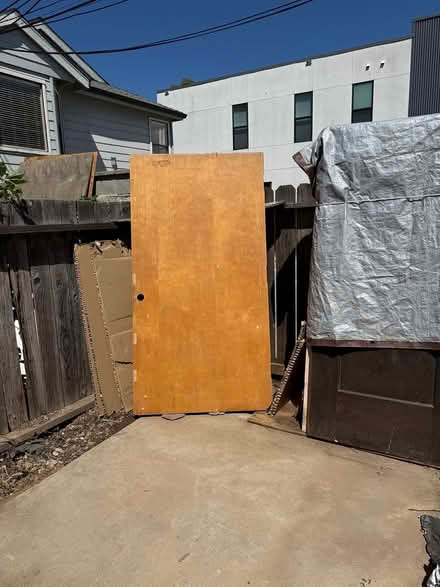 Photo of free Oversized Solid core wood door (Midtown Sacramento 95816) #1